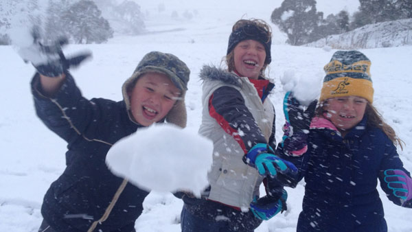 Picture of kids playing in the snow